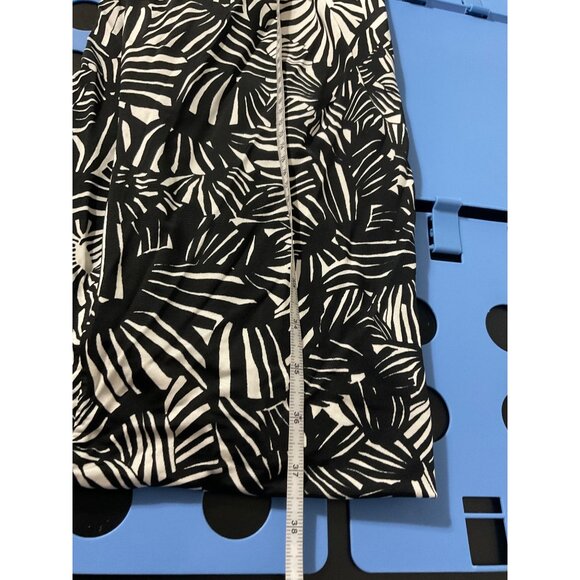 MAXMARA Printed Dress Jersey Knit in Black/White size Large - Picture 11 of 12